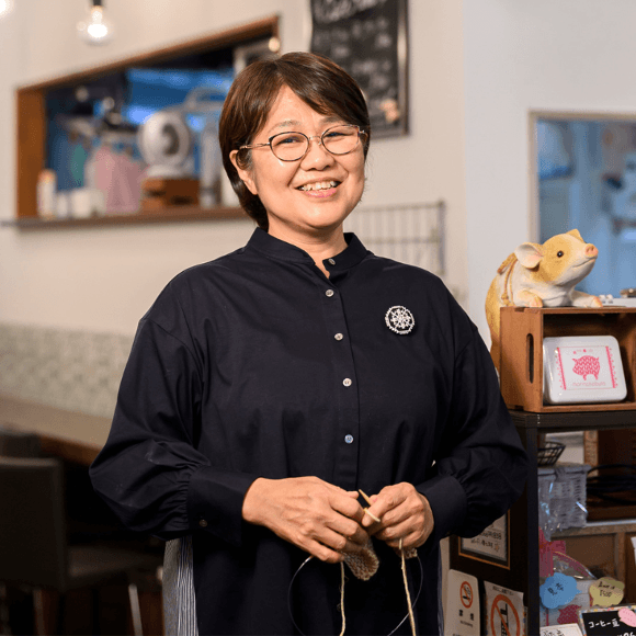 「編み物と喫茶店」藤森理恵さん