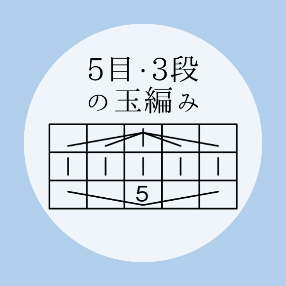 棒針編み【５目・３段の玉編み】の編み方をイラストで解説！