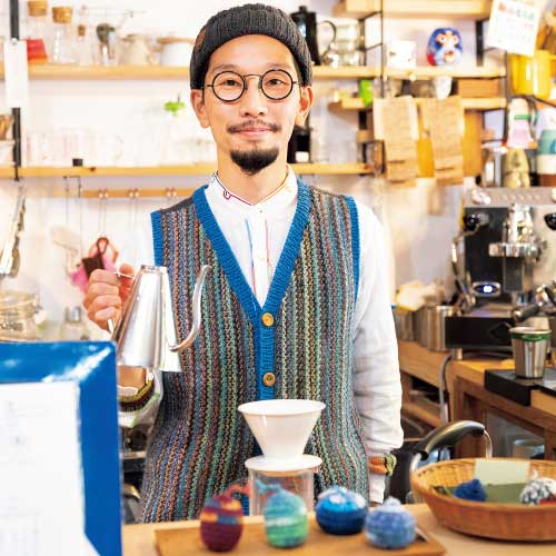 「編み物とコーヒーと」前島一雄さん