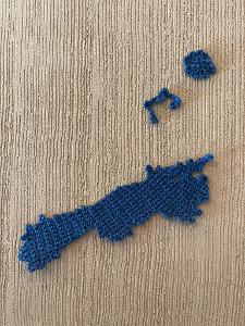 山形県在住のニットクリエイター栂瀬真さんデザインの島根県（47都道府県を編む人たちより）